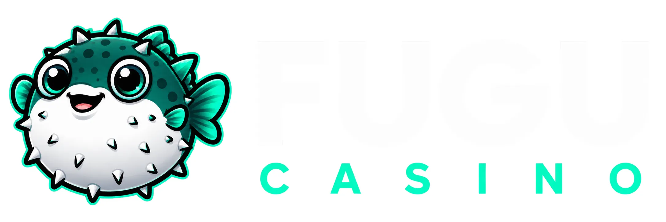 Fugu Casino Logo mit Kugelfisch-Maskottchen